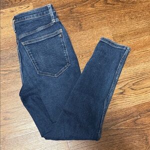 Madewell Women's Curvy High Rise Dark Indigo Skinny Jeans